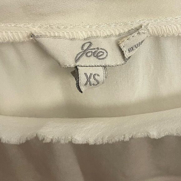 Joie Ivory Silk Blouse Size XS - Picture 3 of 5